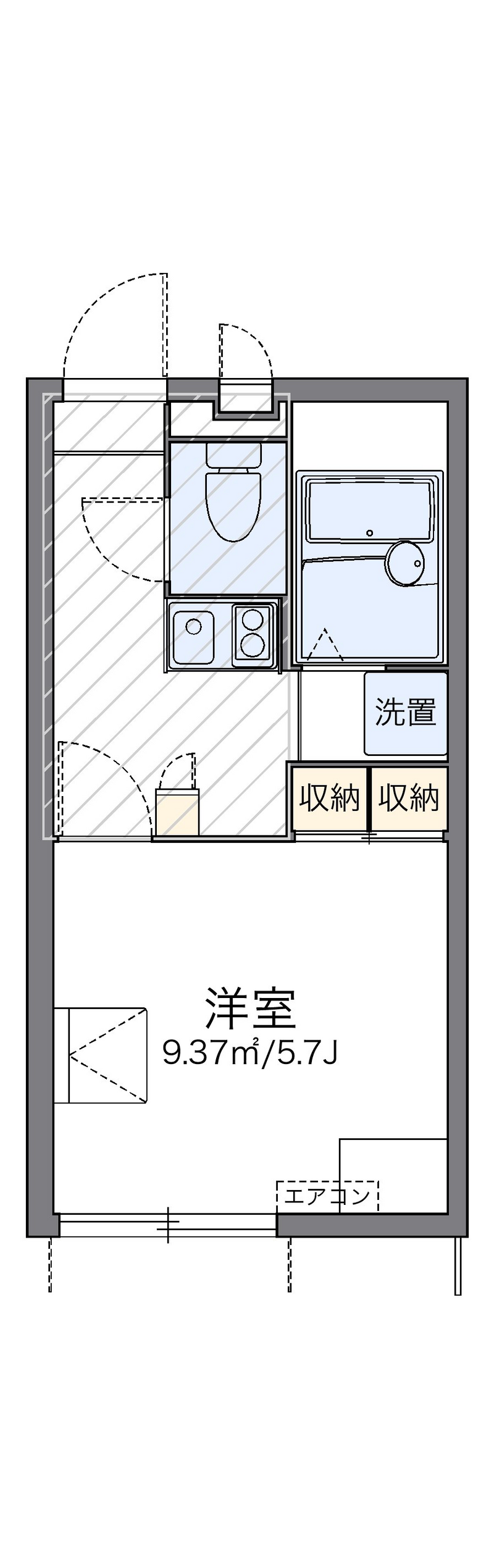 leopalace FUTASE Floor plan