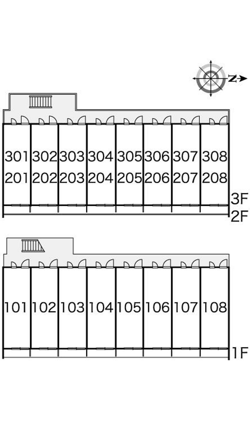 レオパレスＢｉｇ　ハロー 間取配置図
