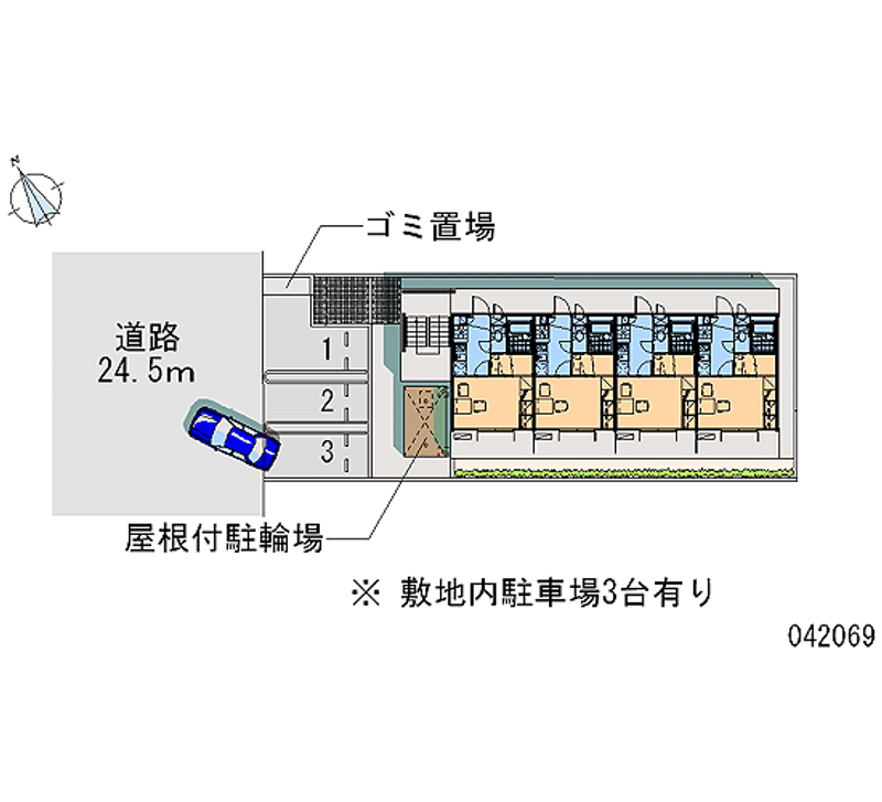 レオパレスオーテスワン 月極駐車場