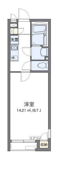 クレイノ新白河 間取り図