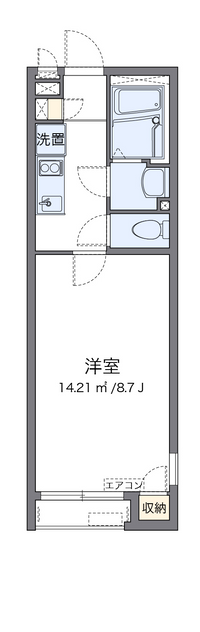 クレイノ新白河 間取り