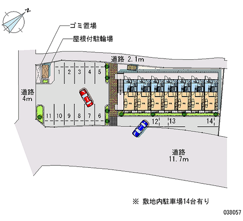 38057 Monthly parking lot