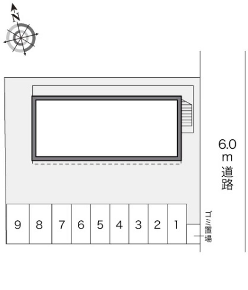 レオパレスプトゥリ 駐車場