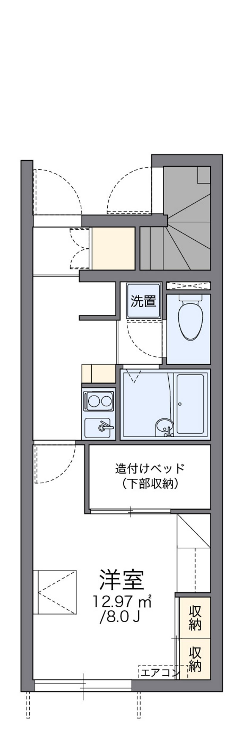 レオパレスエクセル林泉寺　弐 間取図
