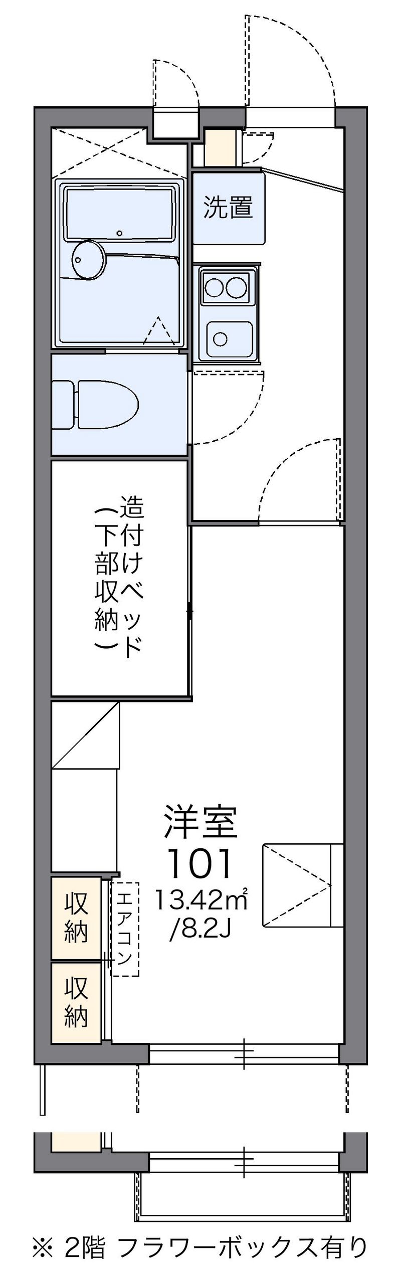レオパレス月 間取図