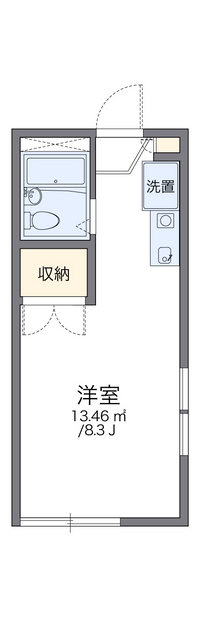 レオパレスゴールデンベセル 間取り図