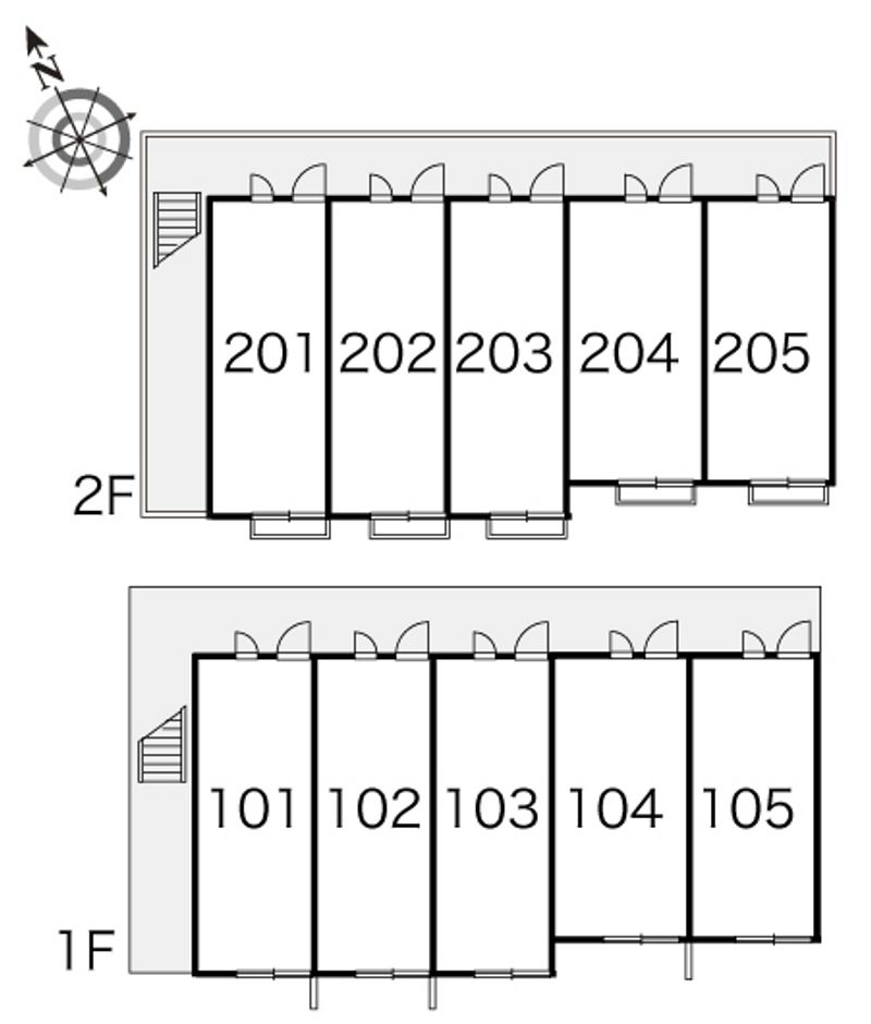 レオパレスル　トレフル 間取り配置図