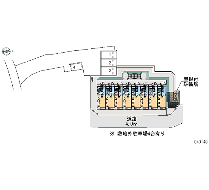 レオパレスグランパ浦賀の丘 月極駐車場