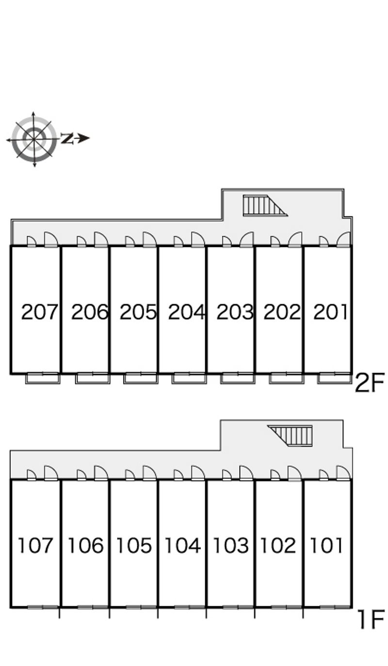 レオパレスゆきまハイツ 間取り配置図