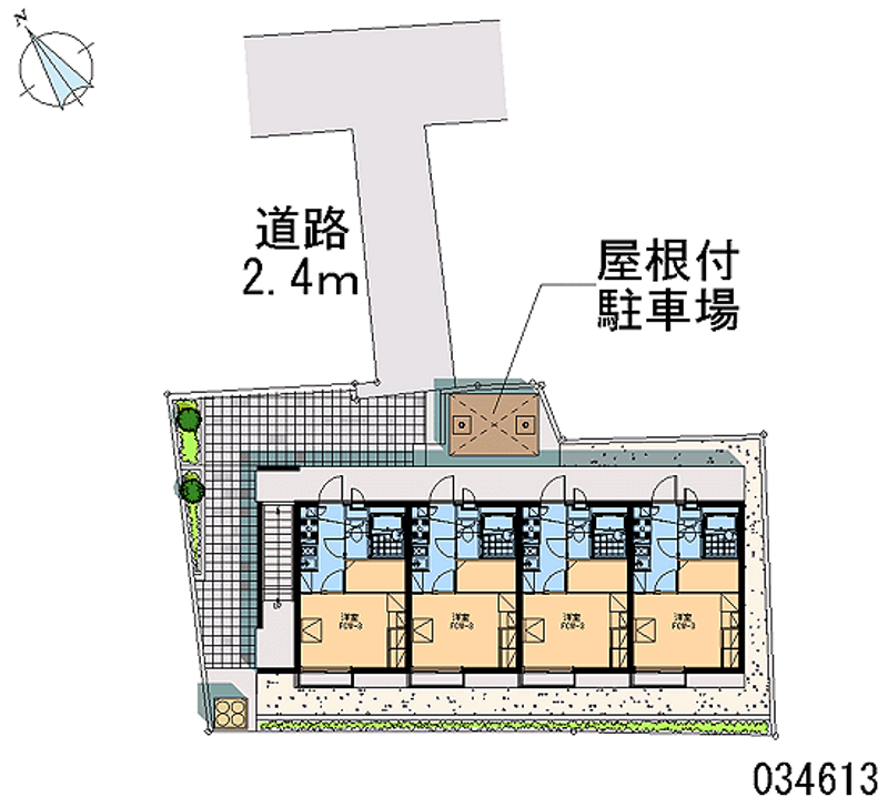 レオパレスシャトル　Ｋ 区画図