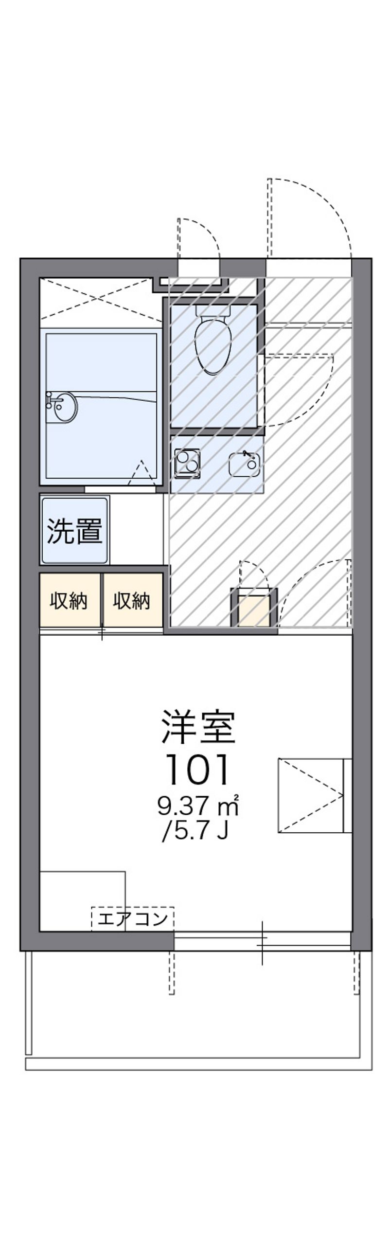 レオパレスオーパス 間取図