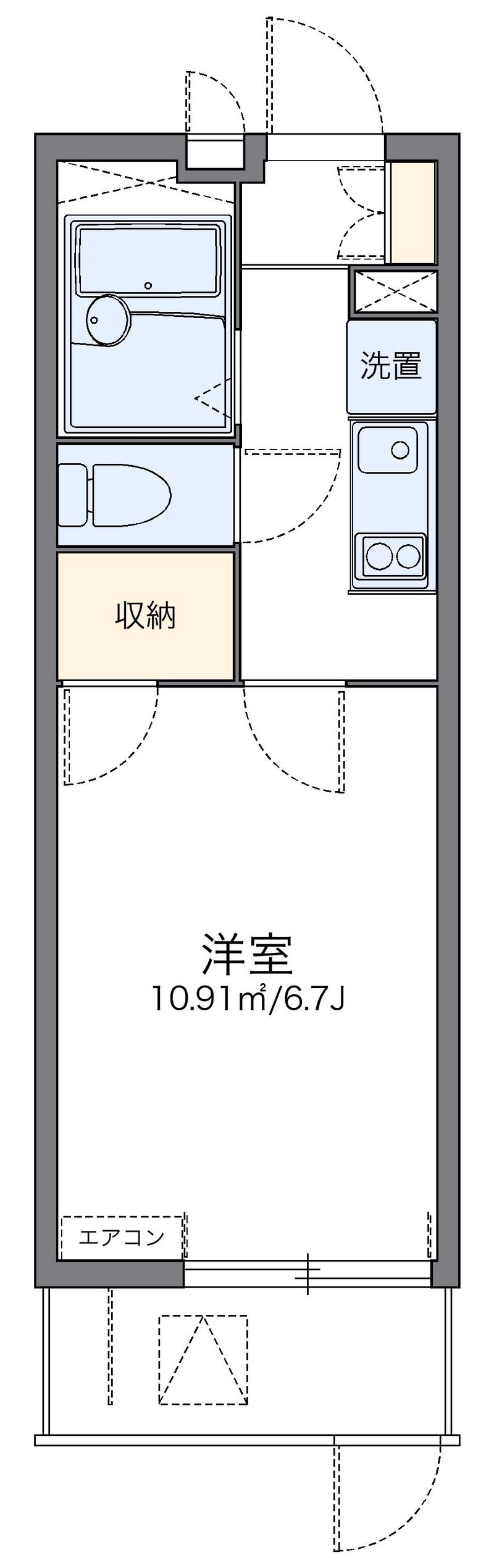 レオパレスメゾン　ド　玉川Ⅱ 間取図