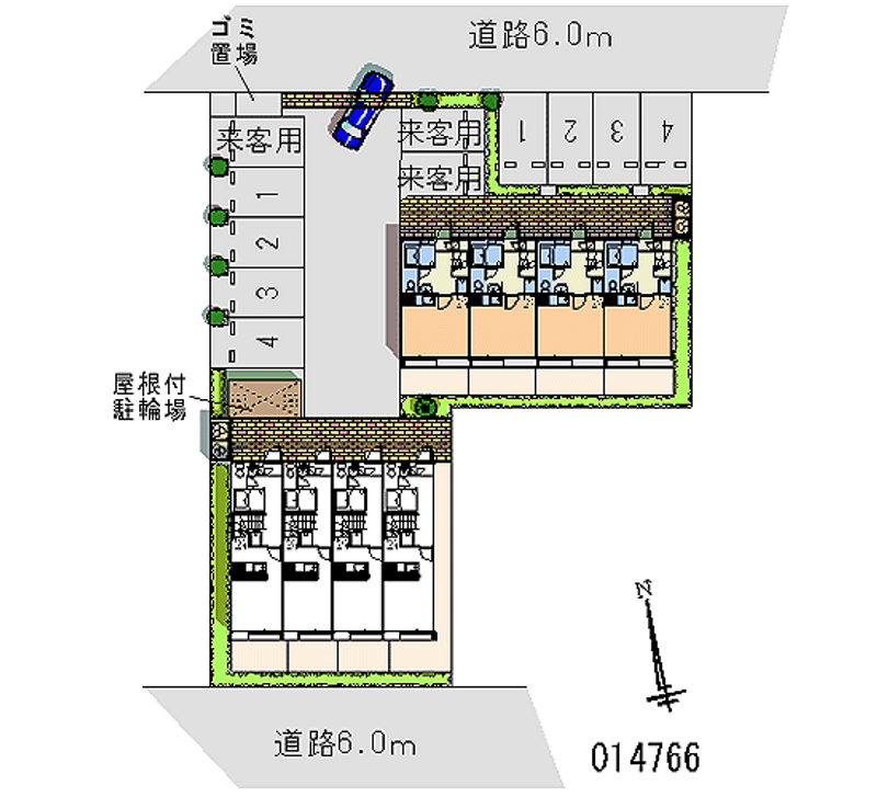 レオパレスピクシスＡ 月極駐車場