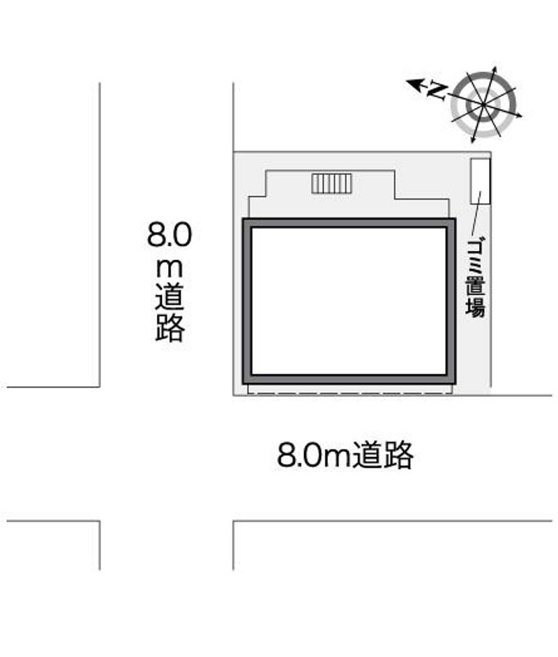 レオパレスＡＳＡＨＩ 配置図