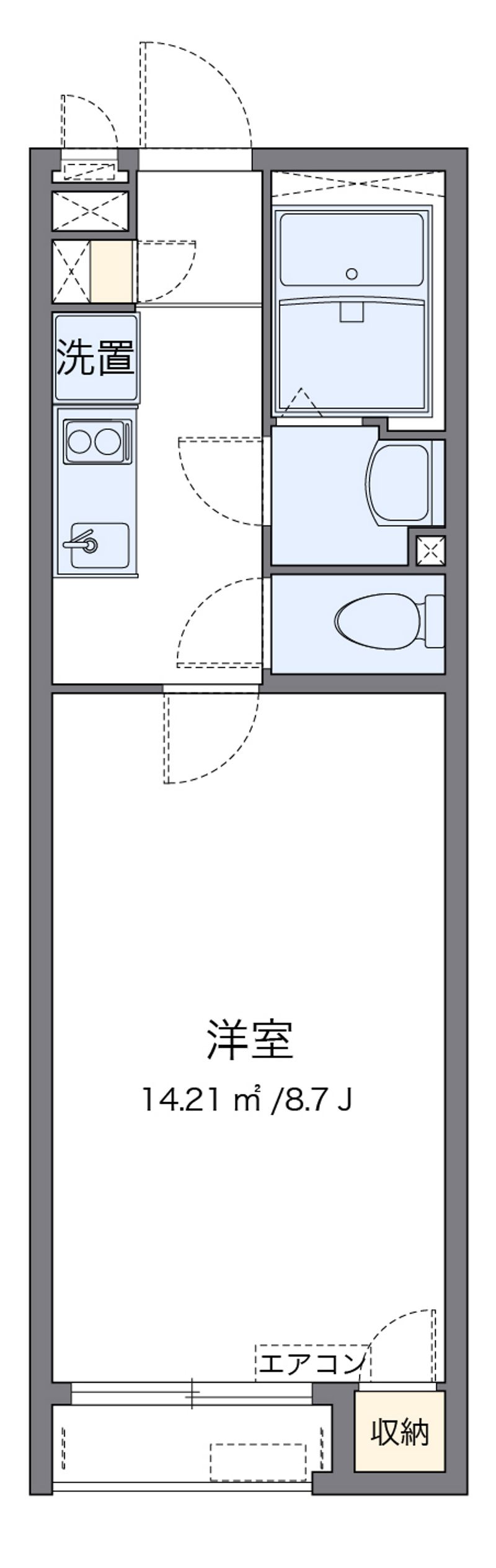 クレイノサウザンドリバー 間取図