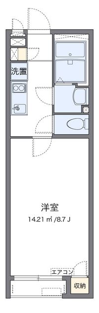 クレイノサウザンドリバー 間取り図