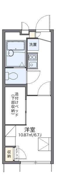 レオパレスコーポ柴又 間取り図