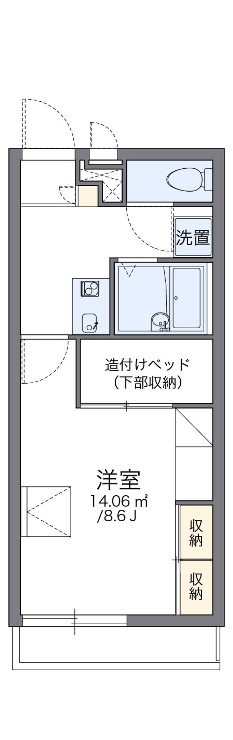 レオパレスＥＡＳＴ　ＳＴＡＲ 間取図