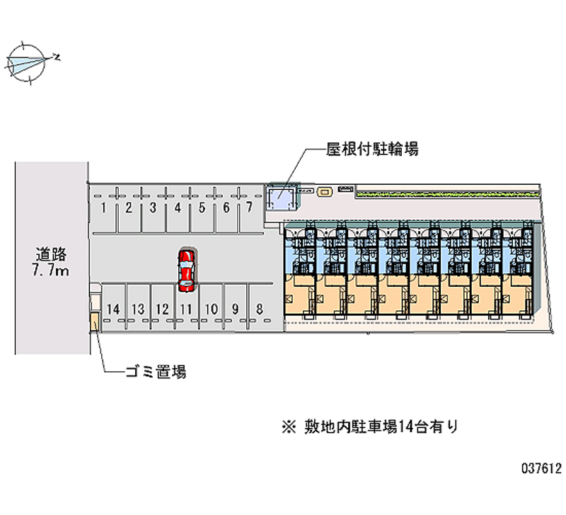 レオパレス関原さくらんぼ館 月極駐車場