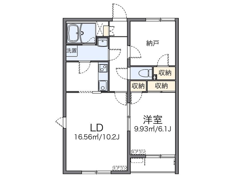 レオネクストシルクⅡ 間取図