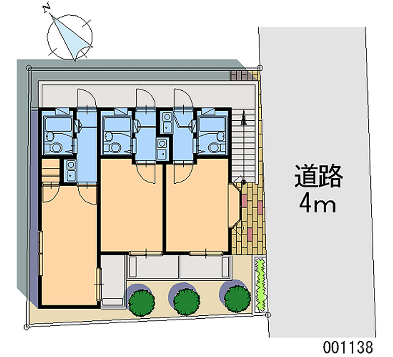 レオパレス代々木上原 区画図