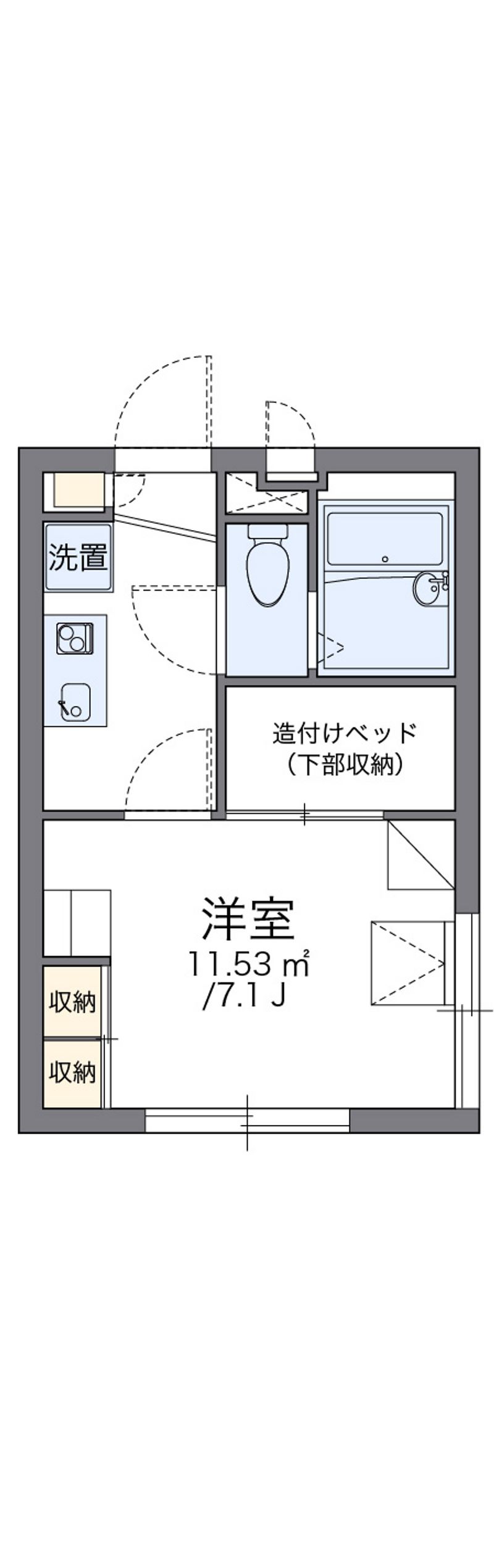レオパレスサニーテラス北千束 間取図