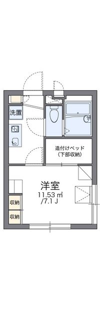レオパレスサニーテラス北千束 間取り図