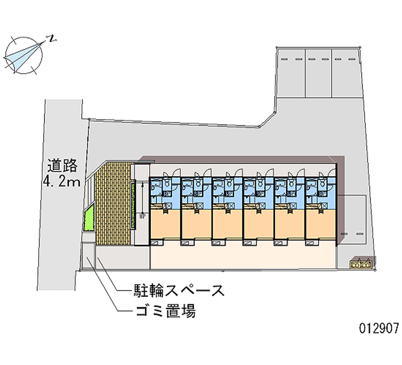 レオパレススカイヒルズ帯迫 区画図