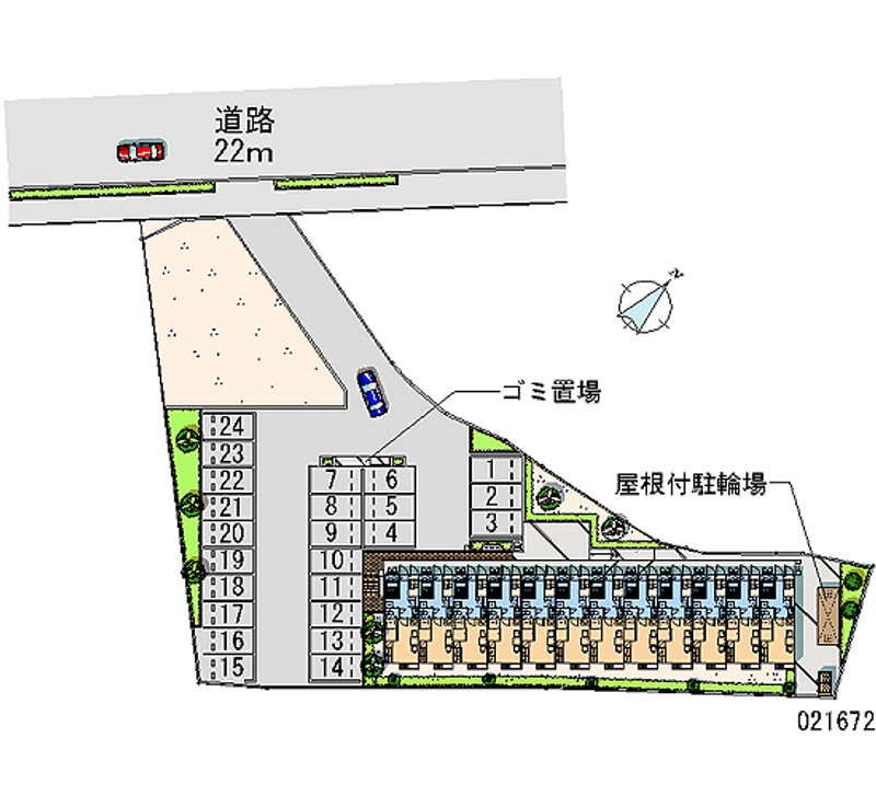 21672月租停車場