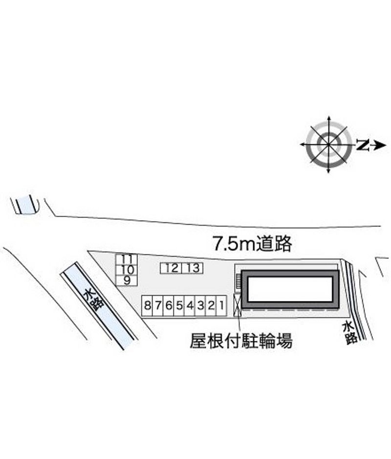 レオパレス倉安川 駐車場