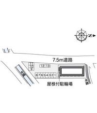 レオパレス倉安川 駐車場