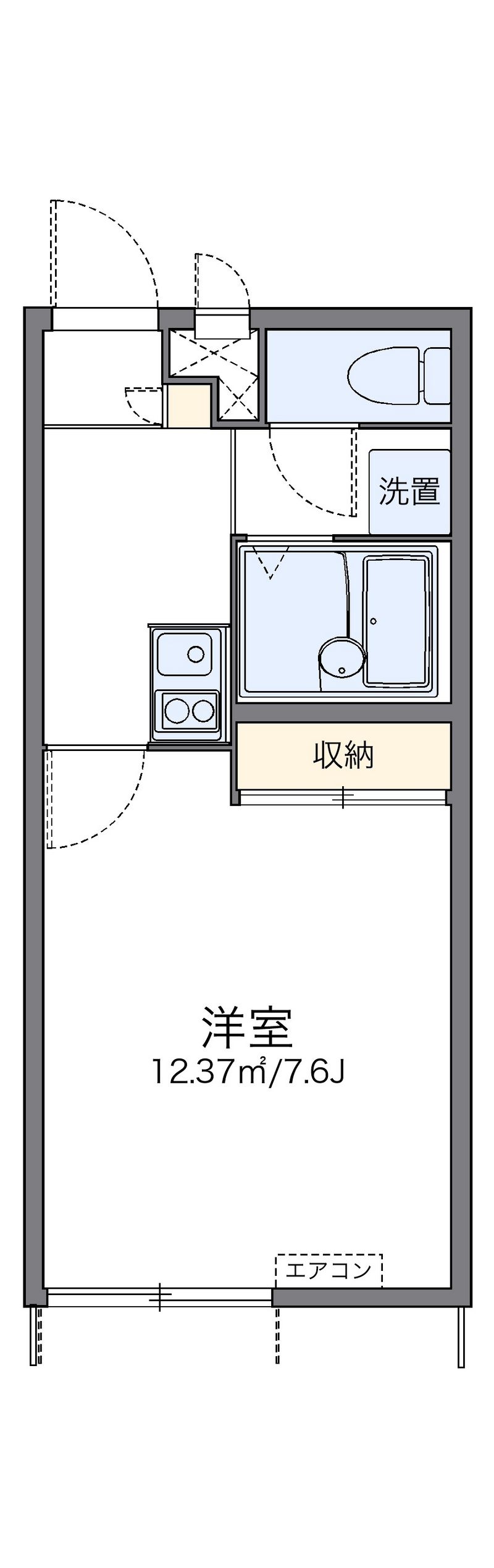 レオパレスＬＯＶＥ＆ＰＥＡＣＥ 間取図