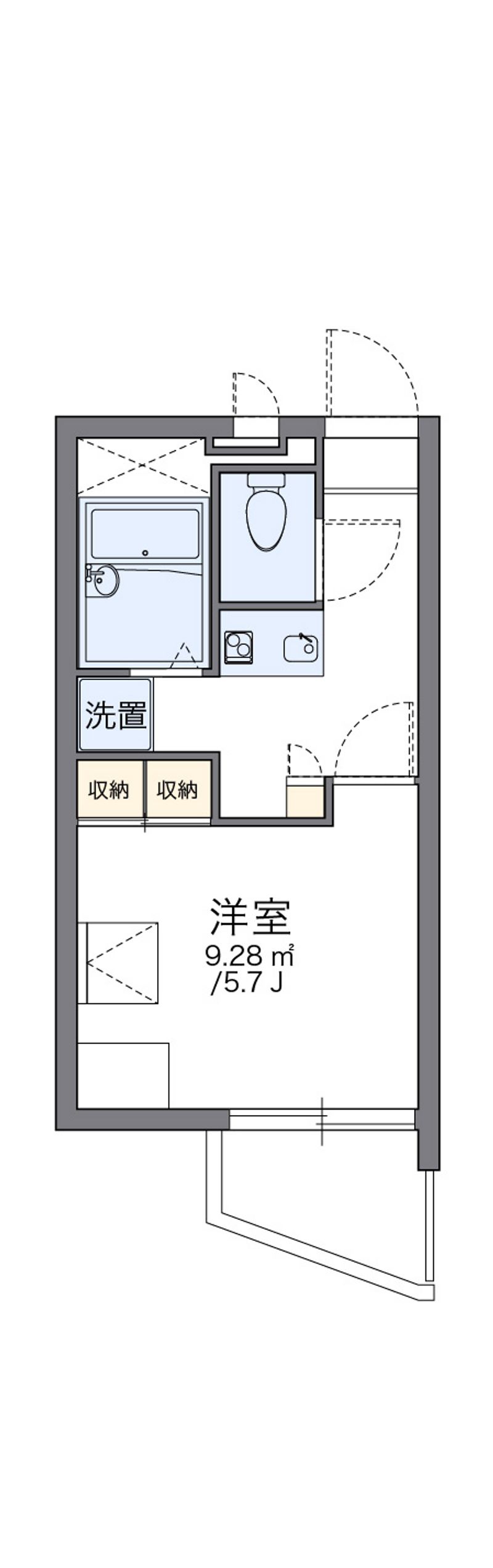 レオパレスオーキッドⅡ 間取図