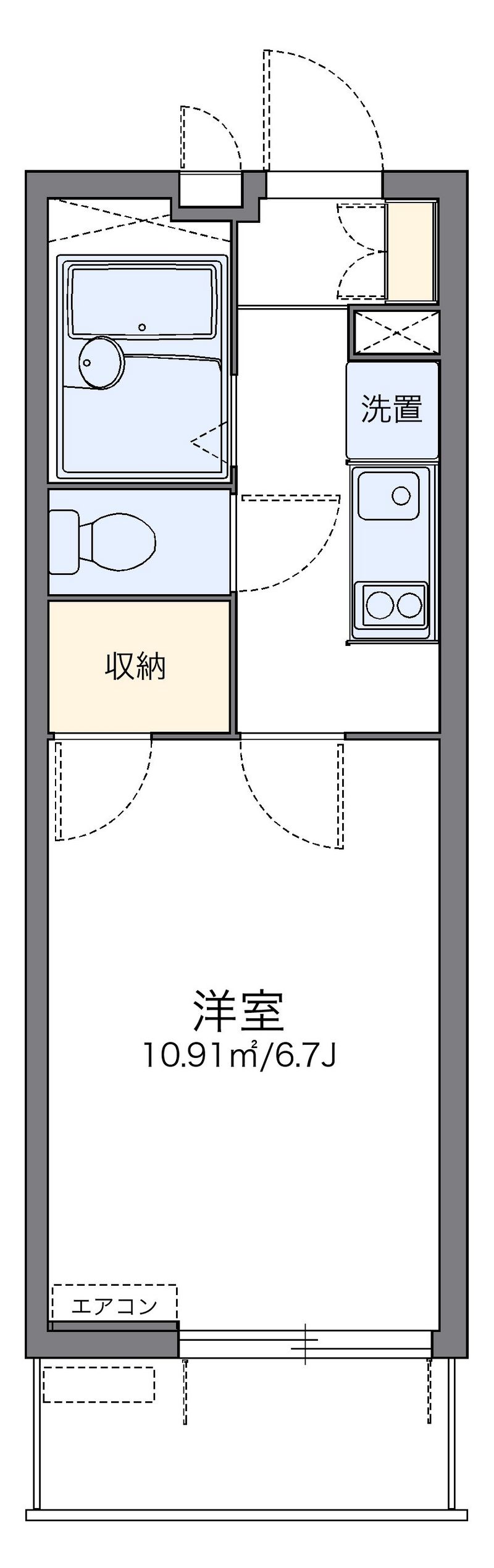 レオパレスオリーブハウスⅤ 間取り