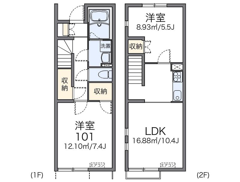 レオネクスト住吉Ｂ 間取図