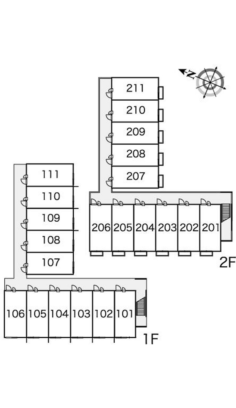レオパレスミエ 間取配置図