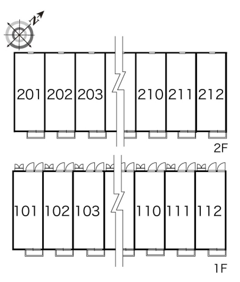 レオパレスＫⅡ 間取配置図