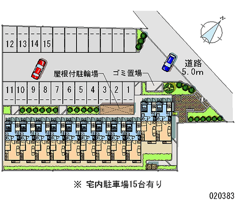 レオパレスやまもと 区画図