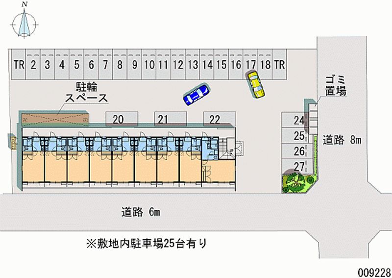 レオパレス花立 月極駐車場