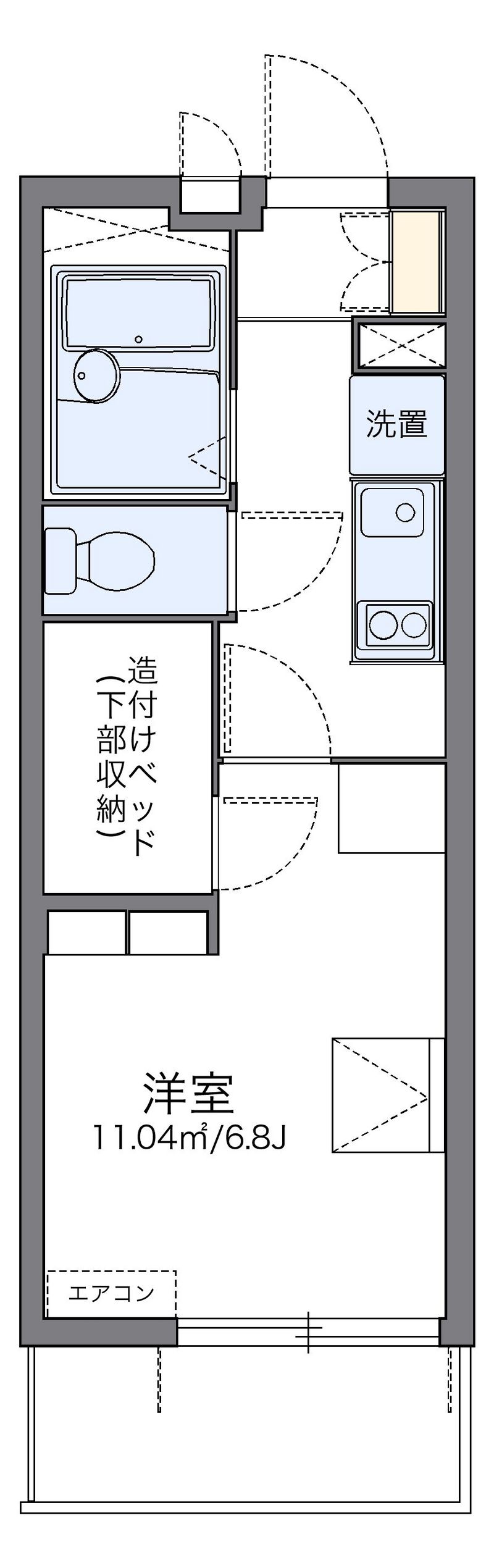 レオパレスＭＥＧＵ２０１０ 間取図