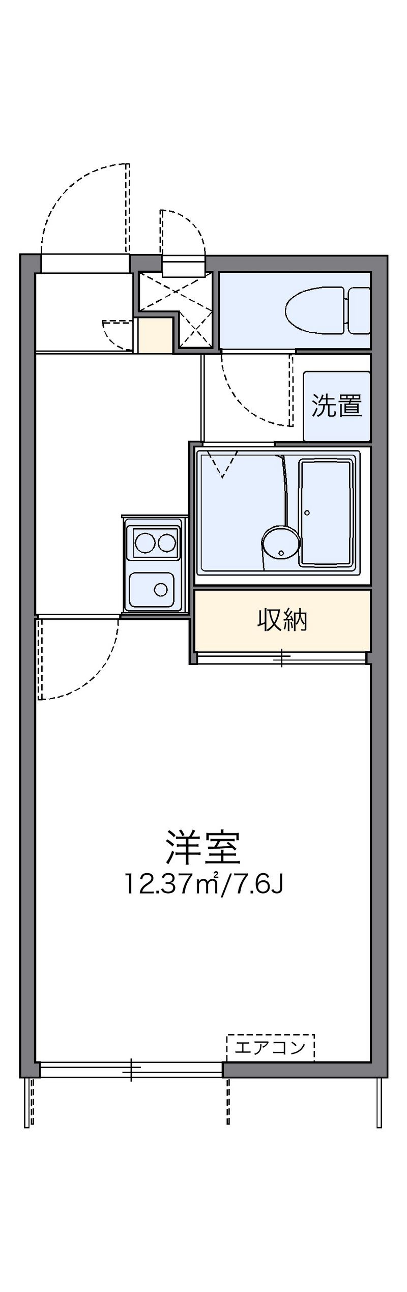 レオパレス上滝野レジェンド 間取図