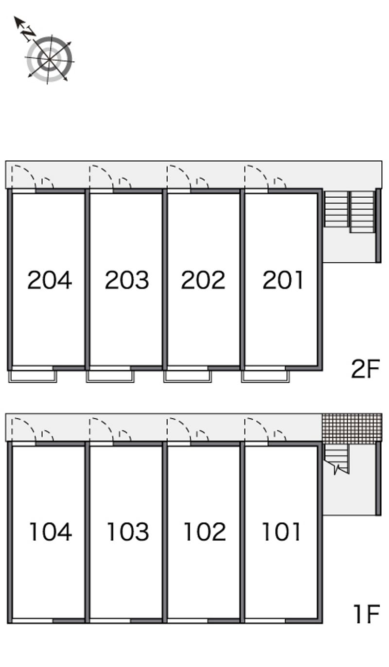 レオパレスジークス 間取り配置図