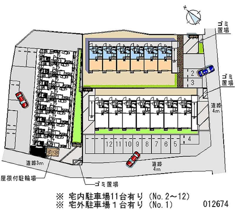 レオパレス高嶋 区画図