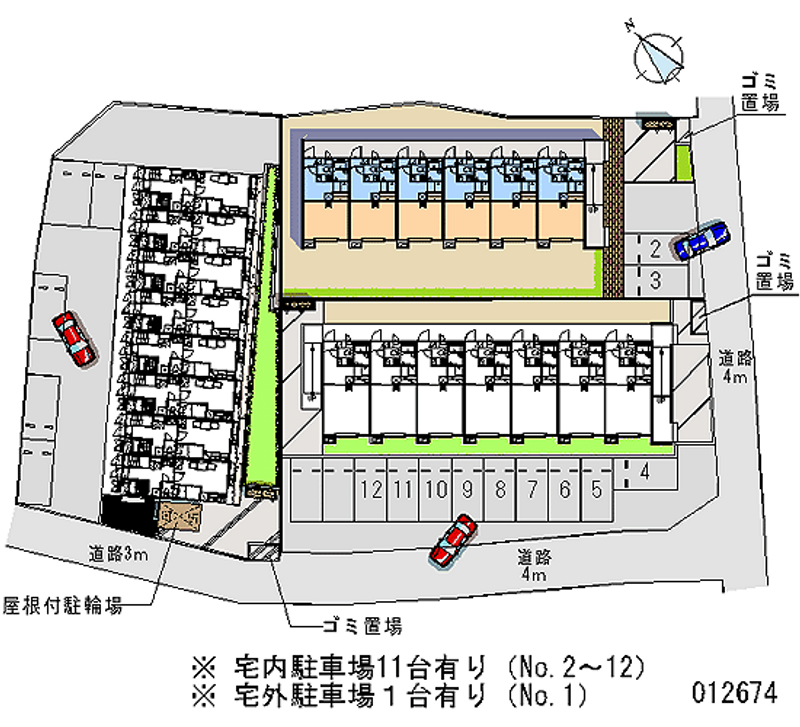 12674 bãi đậu xe hàng tháng