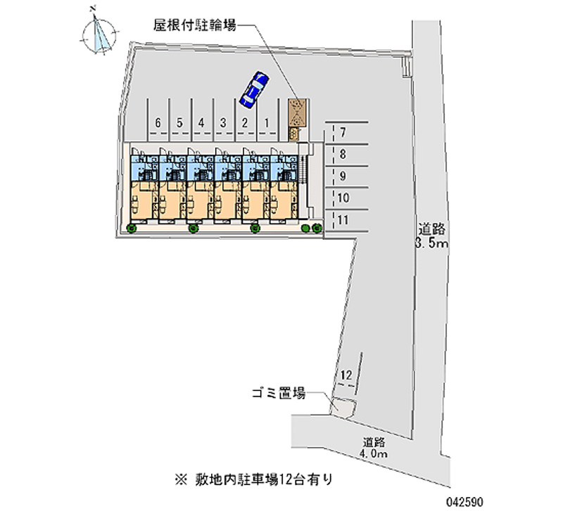 レオパレス屋敷 月極駐車場