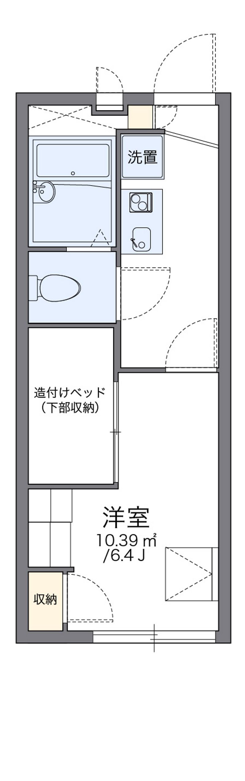 レオパレススカイヒルズ 間取図