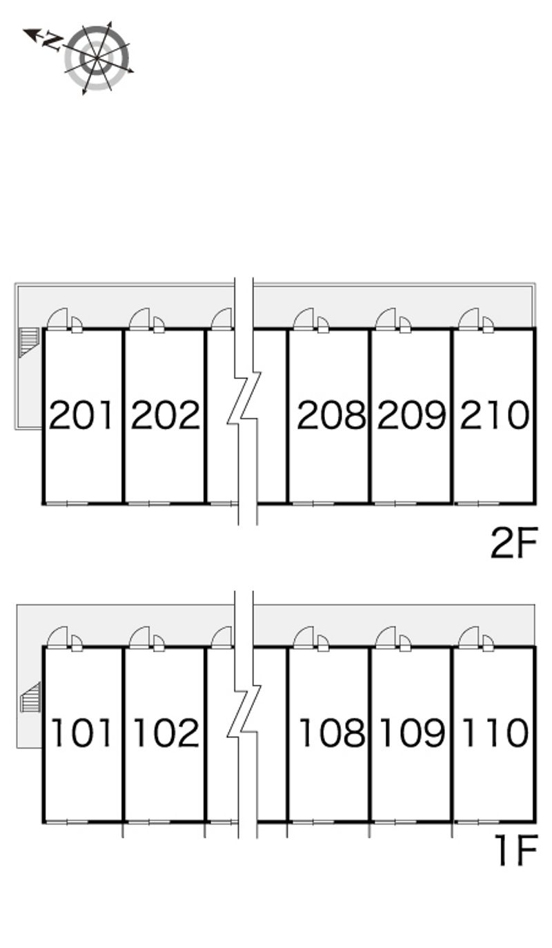 レオパレスブリリアント 間取配置図