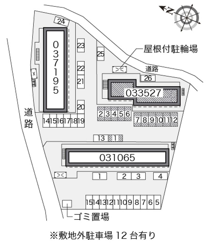 レオパレスとあむ 配置図