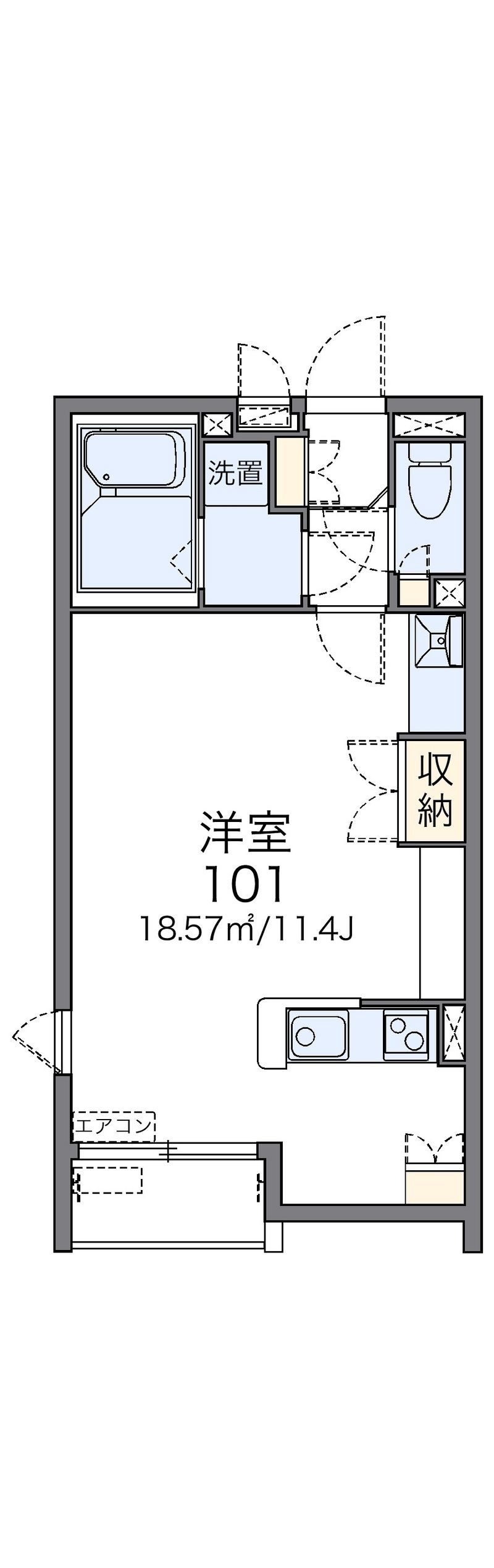 レオネクスト堀内Ⅲ 間取図