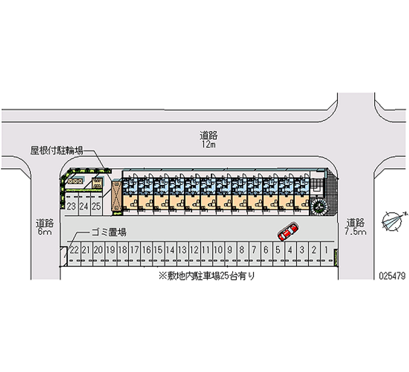 レオパレススターヒルズ 月極駐車場